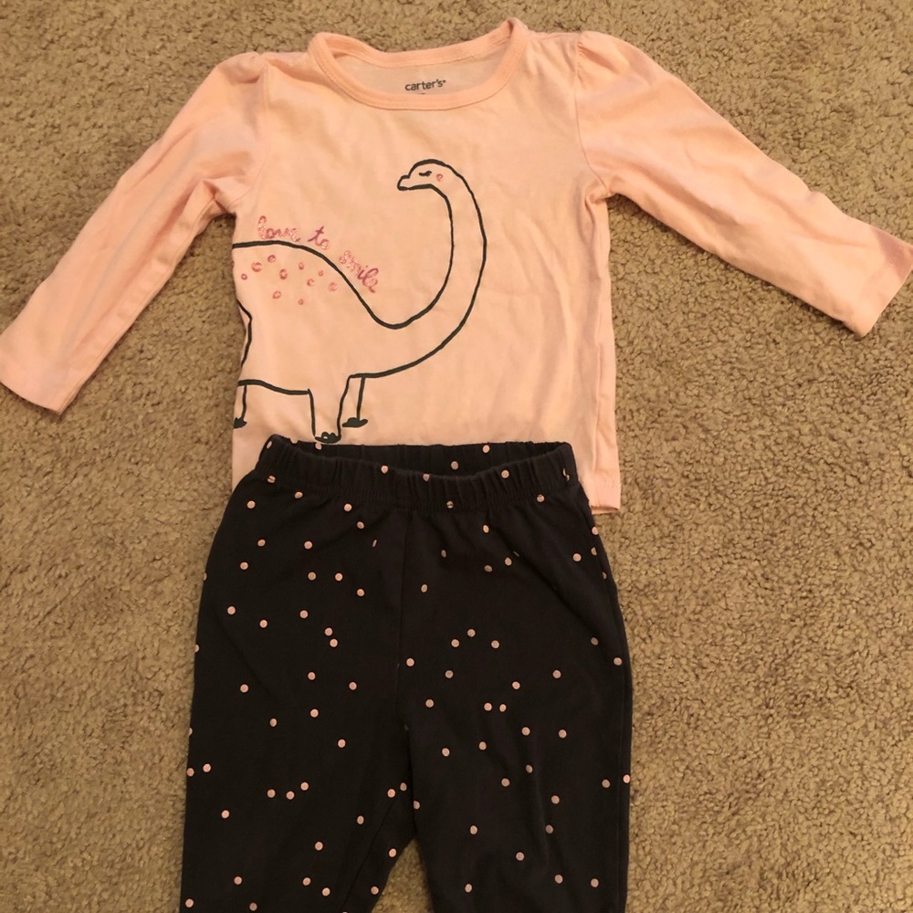 12 month dinosaur long sleeve outfit